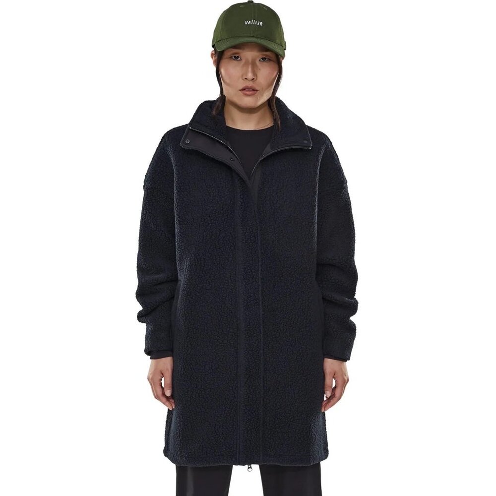 NWT Women's Valby Sherpa Lined Coat in Black by Vallier, size M